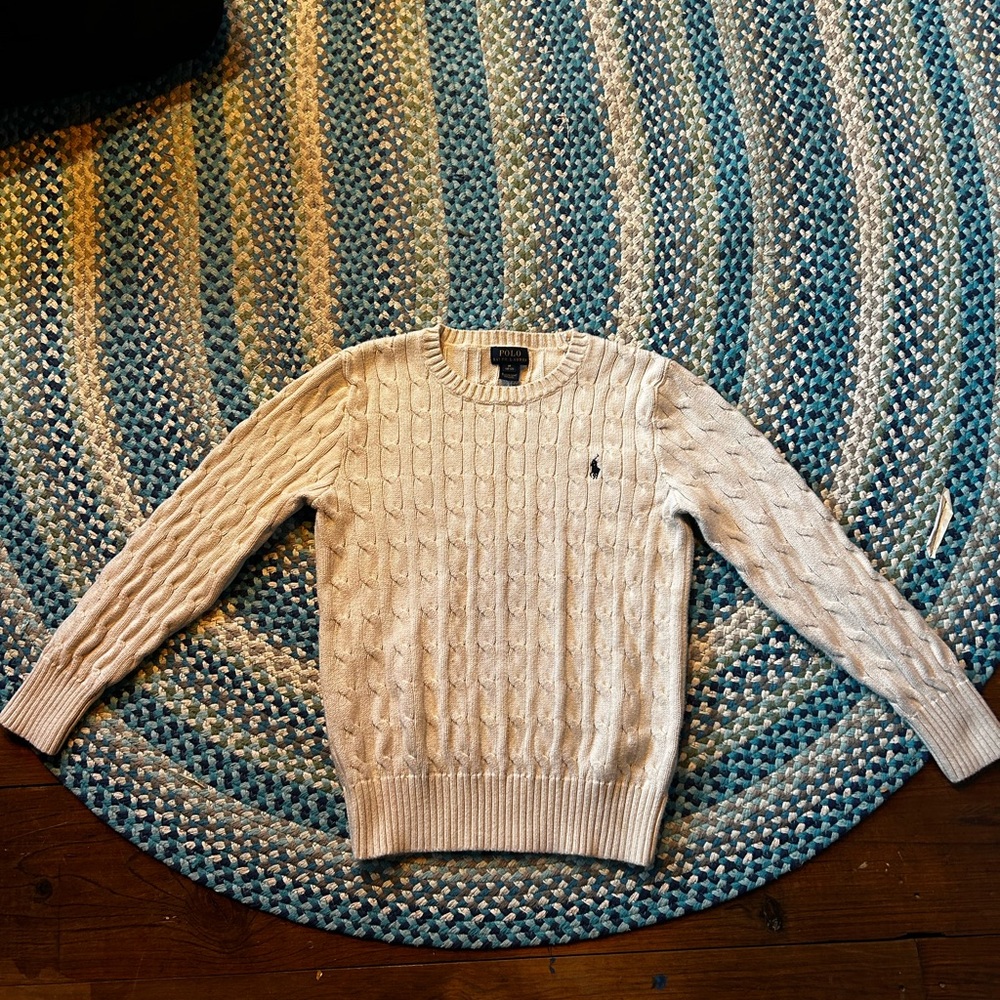 Polo Ralph Lauren Ivory Cable Knit Sweater